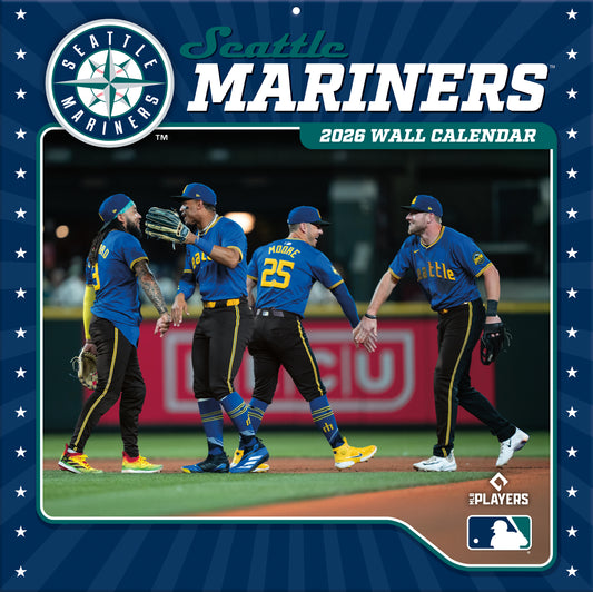Seattle Mariners Team Photos Wall Calendar