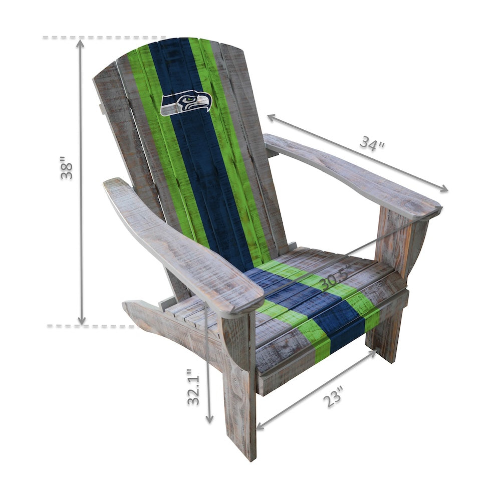 Seattle Seahawks Adirondack Chair Dimensions