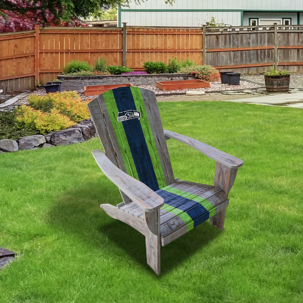 Seattle Seahawks Outdoor Painted Adirondack Chair