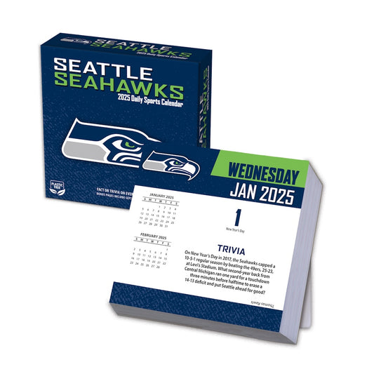 Seattle Seahawks 2025 Fact-A-Day Box Desk Calendar