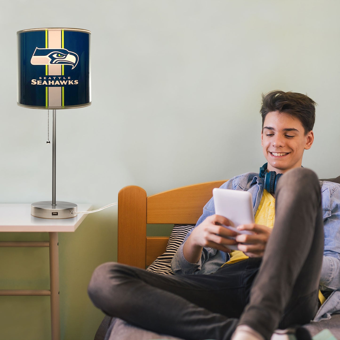 Seattle Seahawks reading lamp