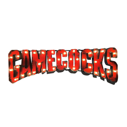 South Carolina Gamecocks lighted metal sign