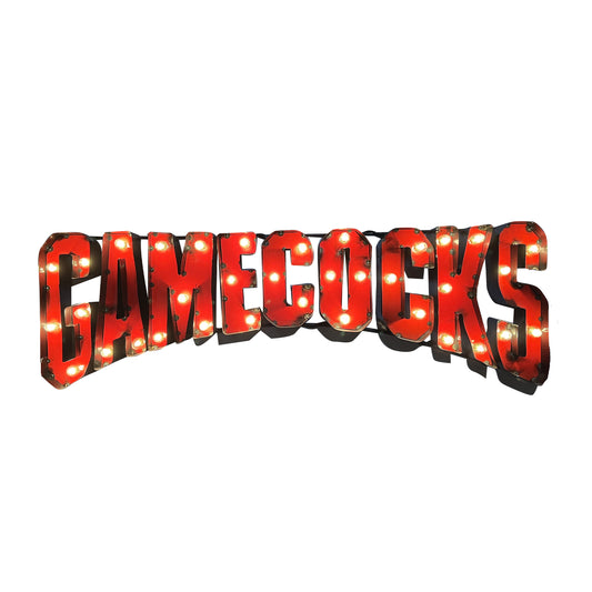 South Carolina Gamecocks lighted metal sign