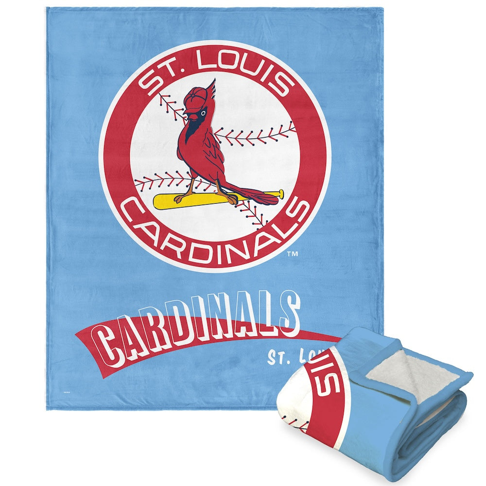 St. Louis Cardinals throwback sherpa blanket