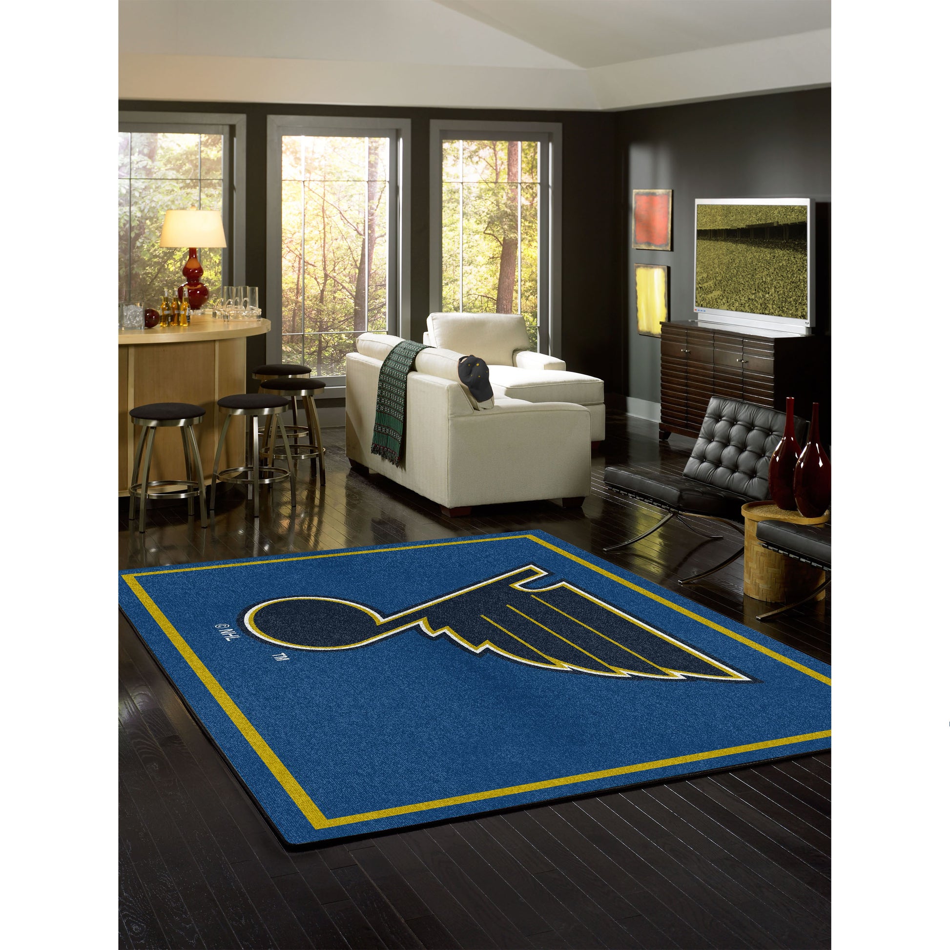 St. Louis Blues spirit style area rug life