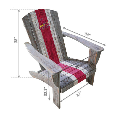 St. Louis Cardinals Adirondack Chair Dimensions