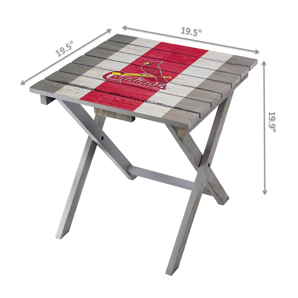 St. Louis Cardinals Adirondack Table Dimensions