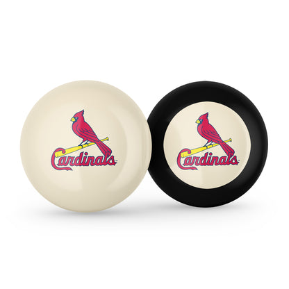 St. Louis Cardinals cue ball and 8 ball