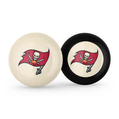 Tampa Bay Buccaneers cue ball and 8 ball