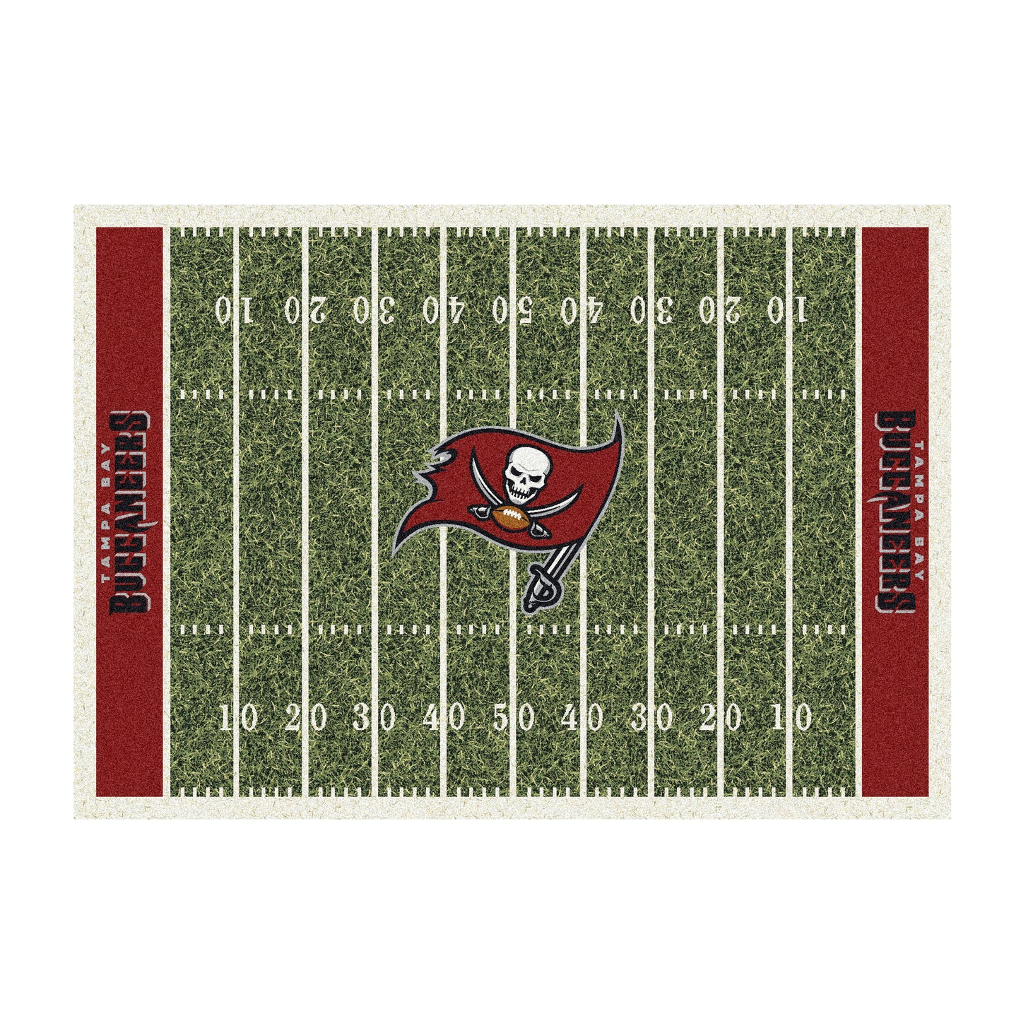 Tampa Bay Buccaneers home field style area rug