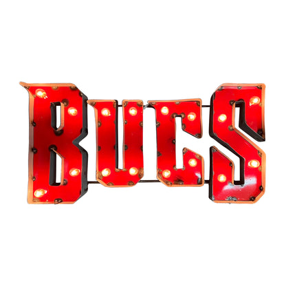 Tampa Bay Buccaneers lighted metal sign