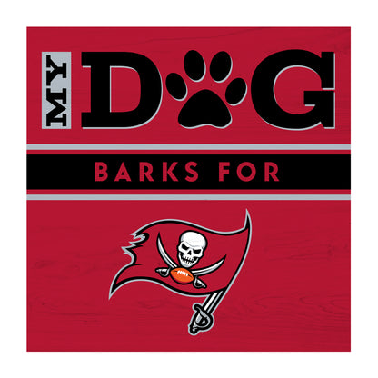 Tampa Bay Buccaneers dog sign