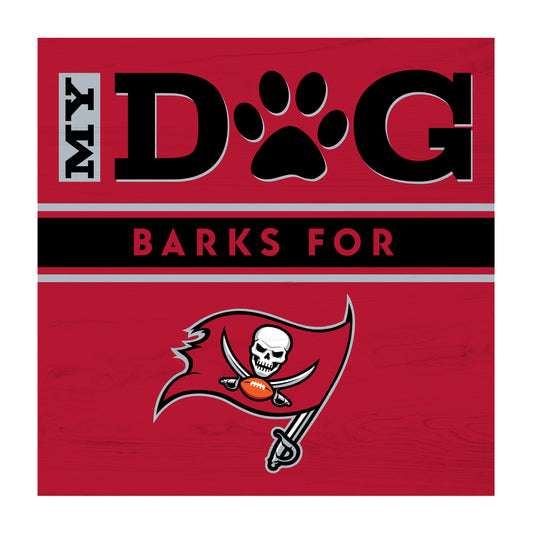 Tampa Bay Buccaneers dog sign