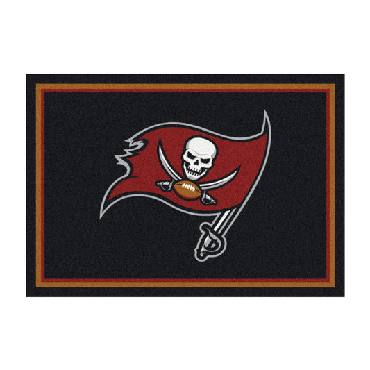 Tampa Bay Buccaneers distressed style area rug