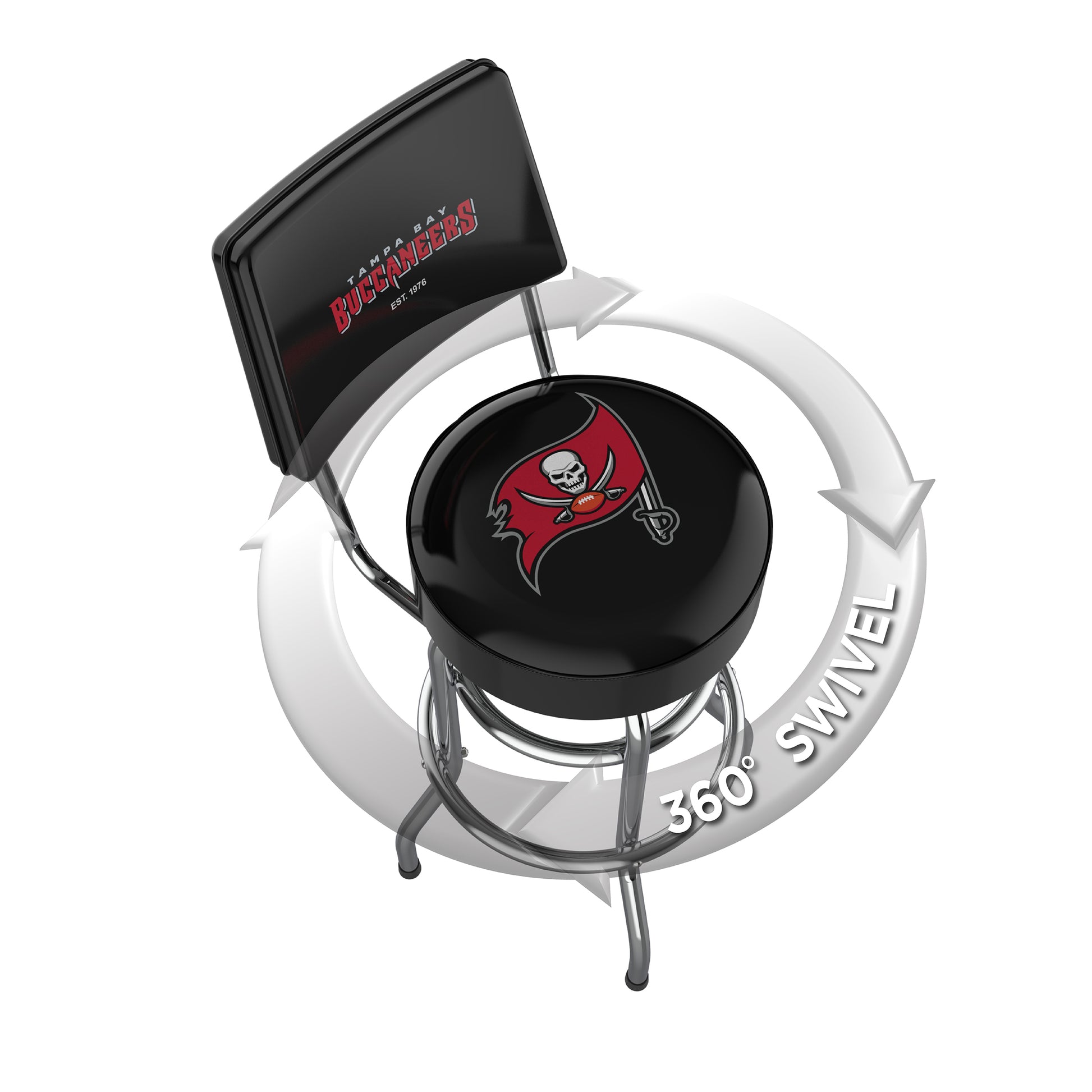 Tampa Bay Buccaneers Swivel Barstool