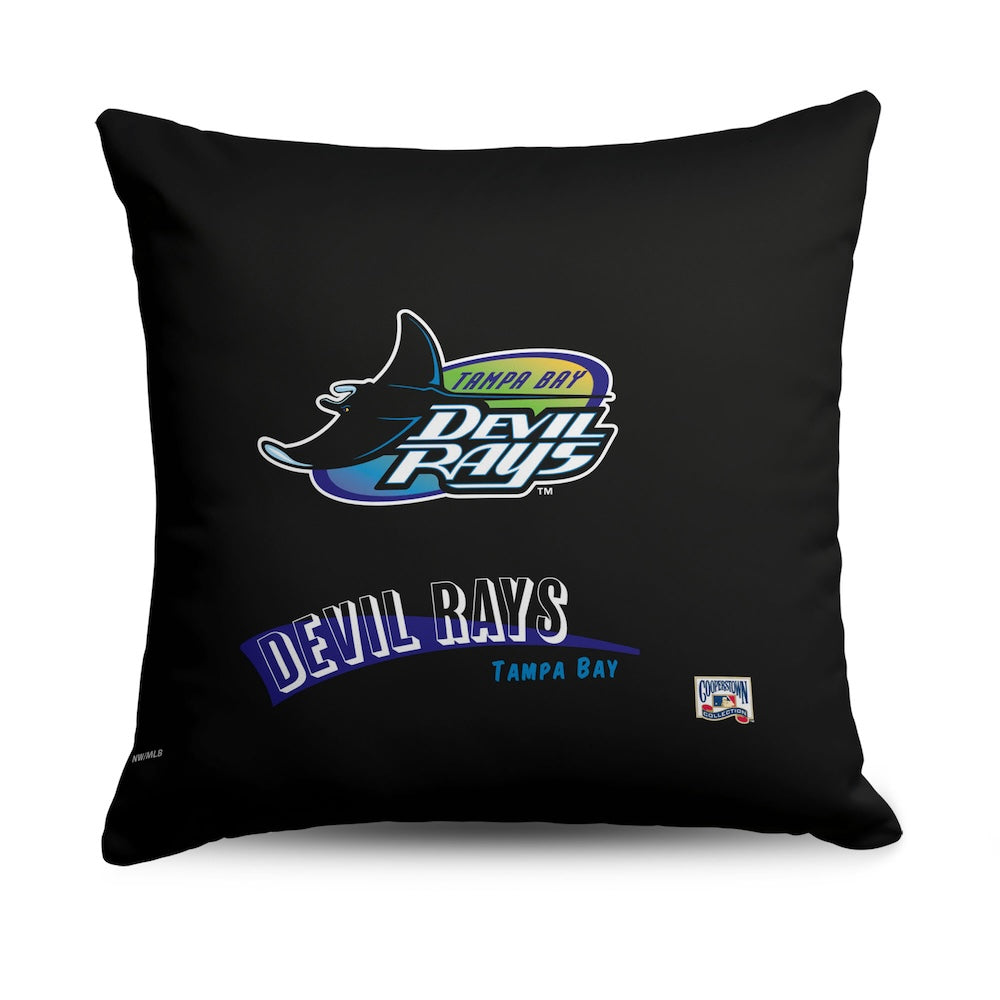 Tampa Bay Devil Rays CC Throwback pillow