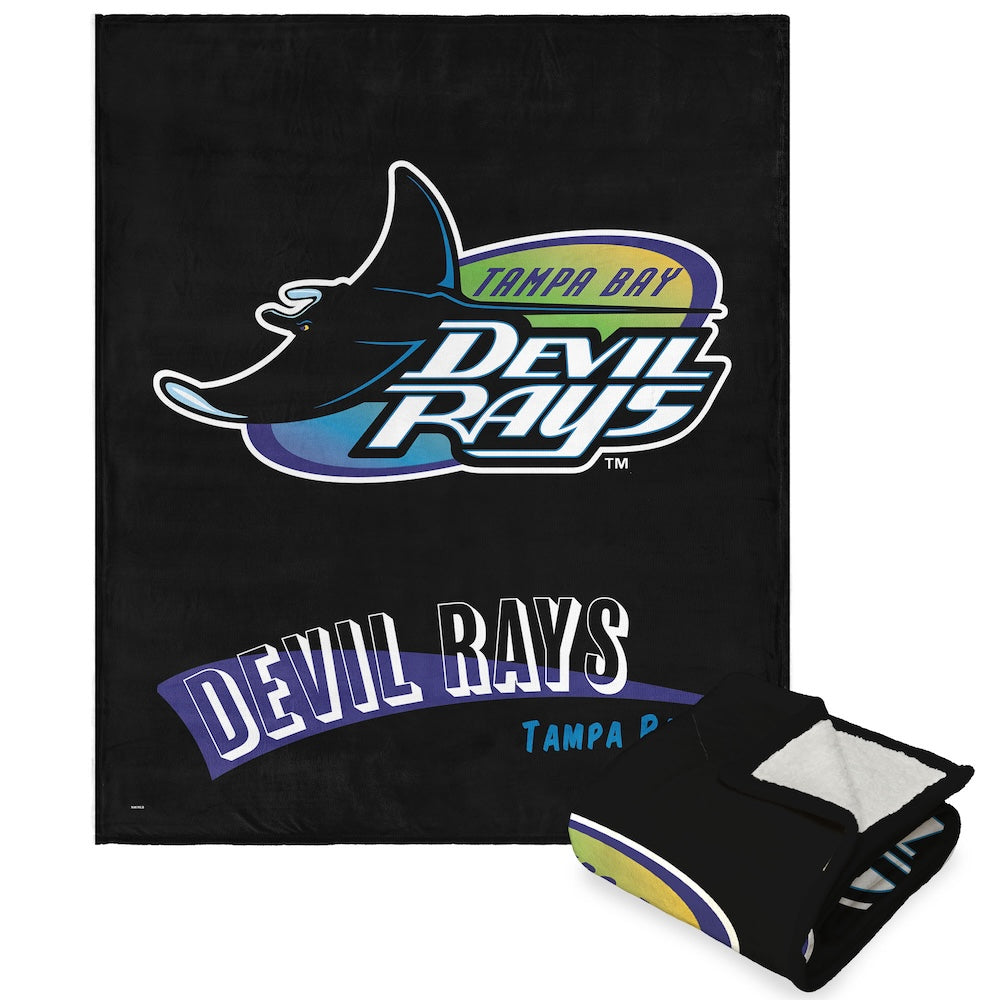Buy MLB Tampa Bay Devil Rays CC THROWBACK 50 X 60 Sherpa Throw Blanket ...