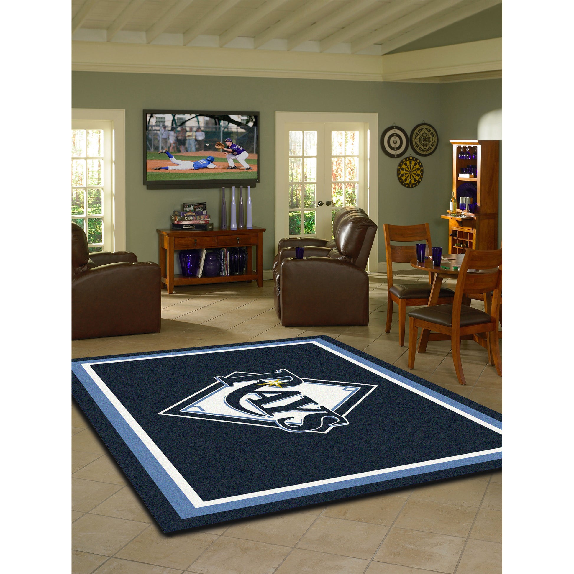 Tampa Bay Rays spirit style area rug life