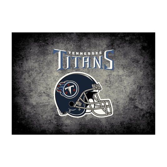 Tennessee Titans distressed style area rug