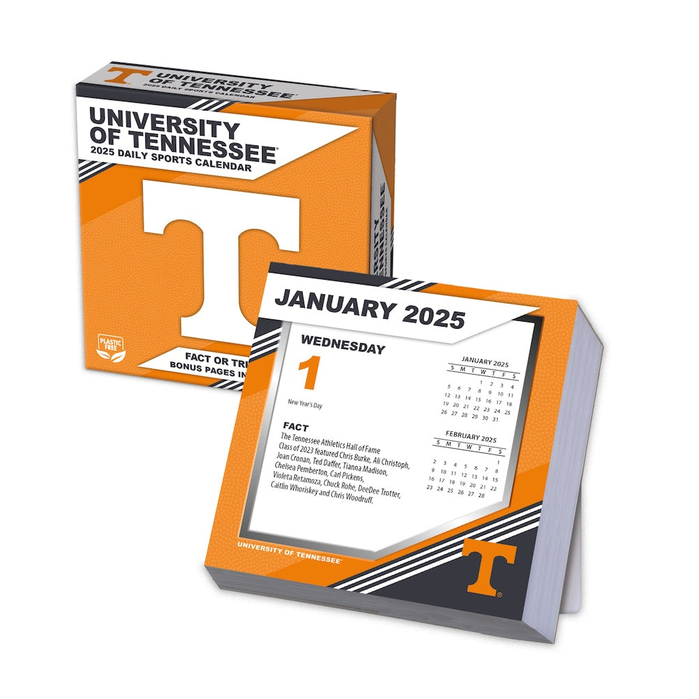 Tennessee Volunteers 2025 Fact-A-Day Box Desk Calendar