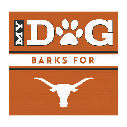 Texas Longhorns dog sign