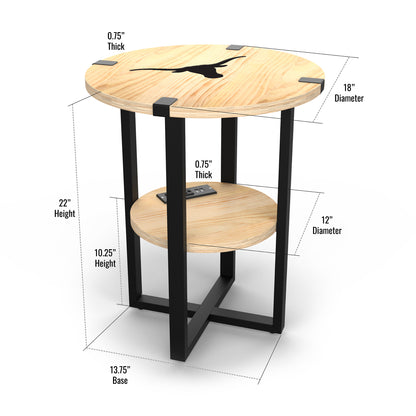 Texas Longhorns Table Dimensions