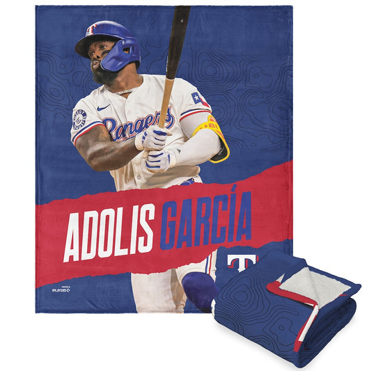 Texas Rangers Adolis Garcia Sherpa Blanket