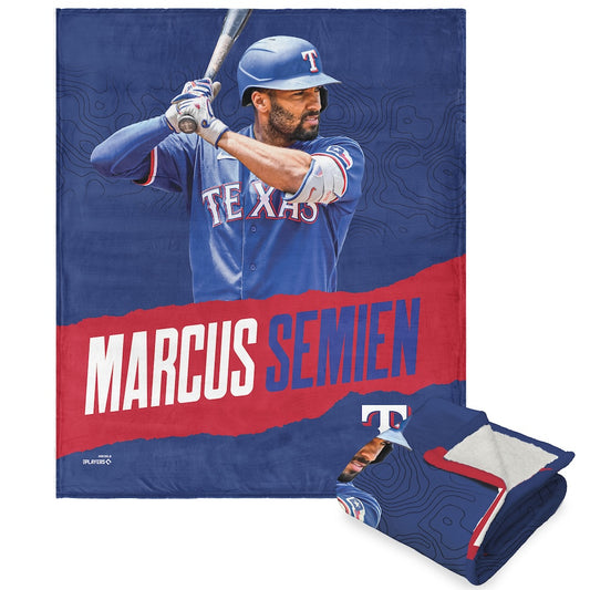 Texas Rangers Marcus Semien Sherpa Blanket
