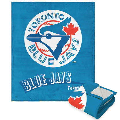 Toronto Blue Jays throwback sherpa blanket