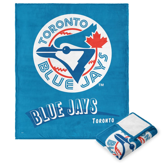 Toronto Blue Jays throwback silk touch blanket