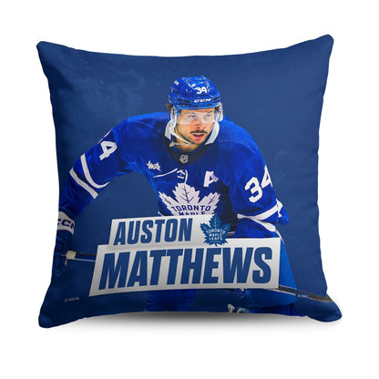 Toronto Maple Leafs Auston Matthews throw pillow