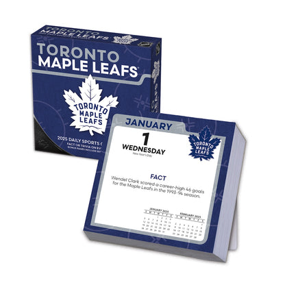 Toronto Maple Leafs 2025 Fact-A-Day Box Desk Calendar