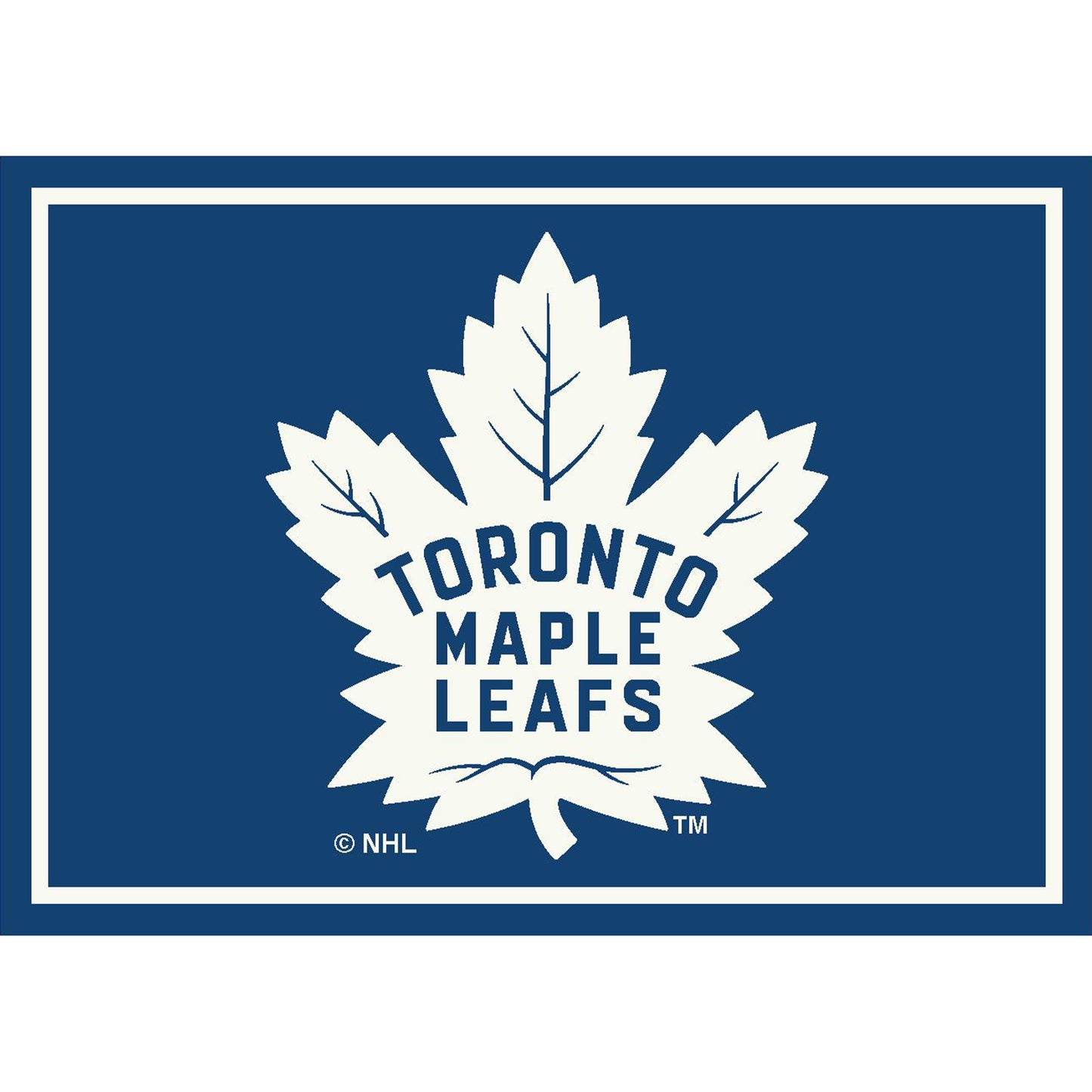 Toronto Maple Leafs distressed style area rug