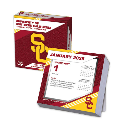 USC Trojans 2025 Fact-A-Day Box Desk Calendar