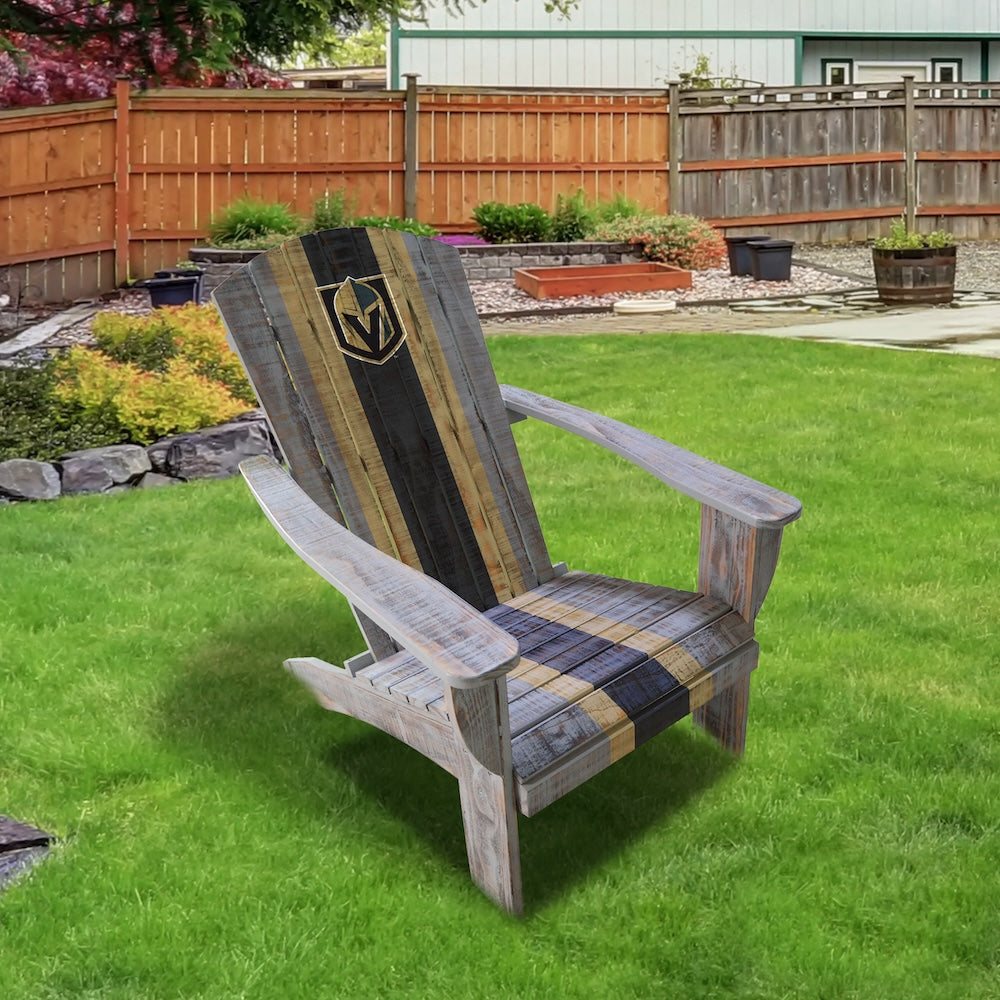 Vegas Golden Knights Outdoor Painted Adirondack Chair