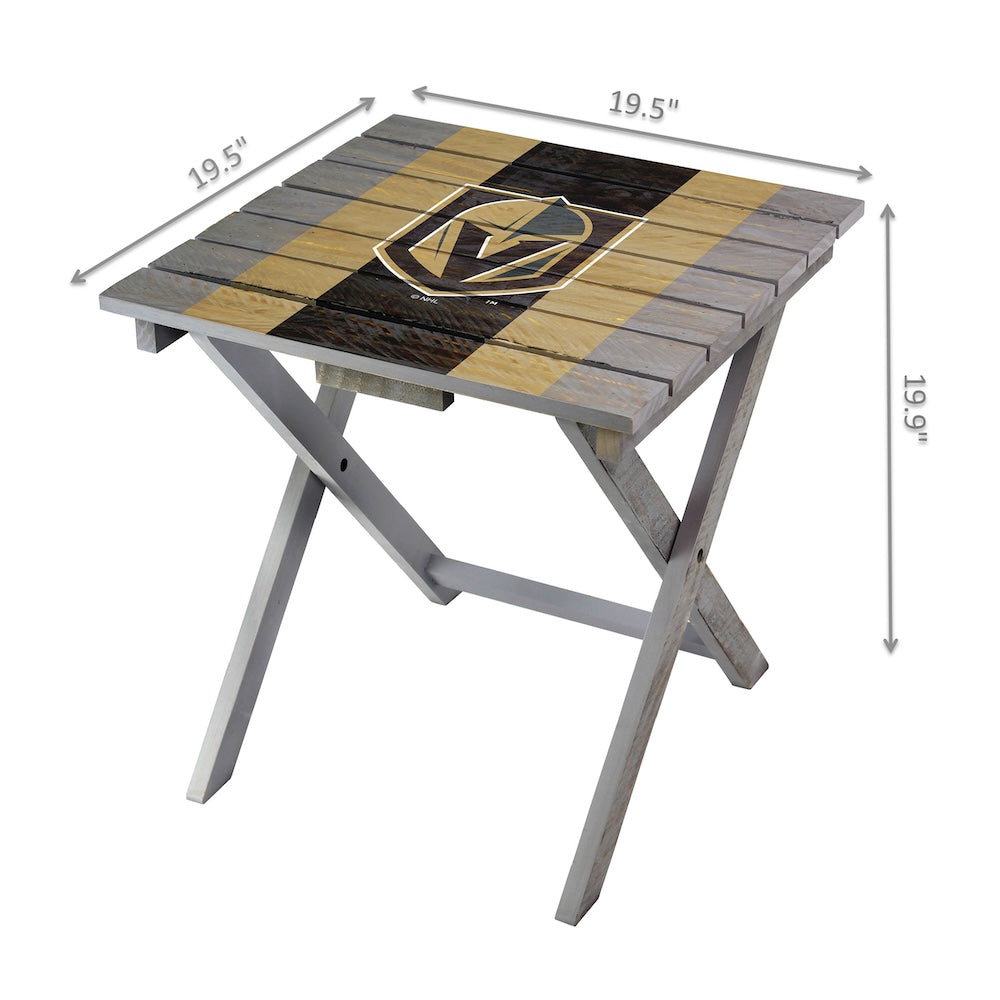 Vegas Golden Knights Adirondack Table Dimensions