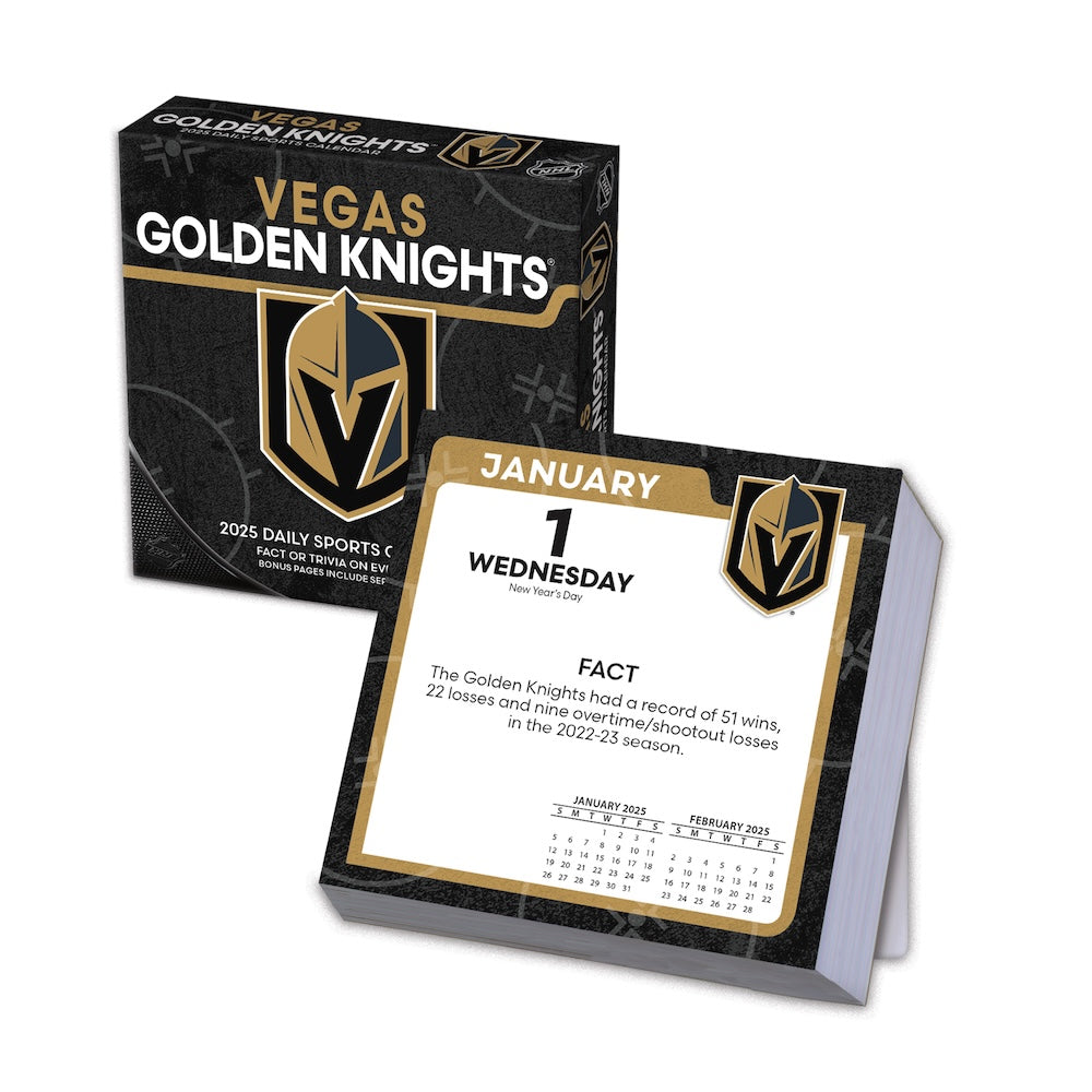 Vegas Golden Knights 2025 Fact-A-Day Box Desk Calendar