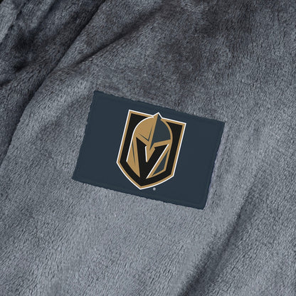 Vegas Golden Knights silk touch charcoal bathrobe logo patch