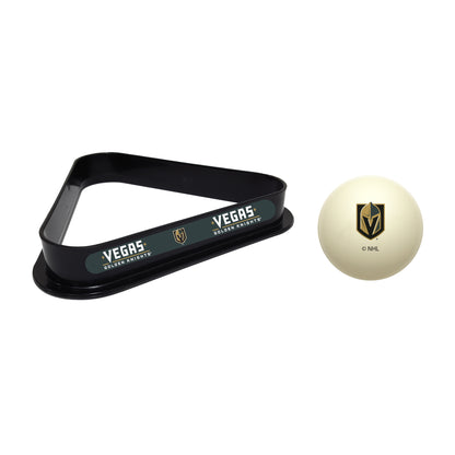 Vegas Golden Knights cue ball and triangle