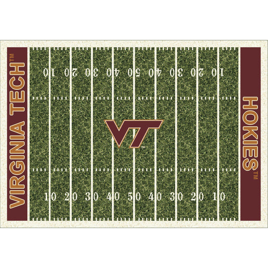 Virginia Tech Hokies home field style area rug