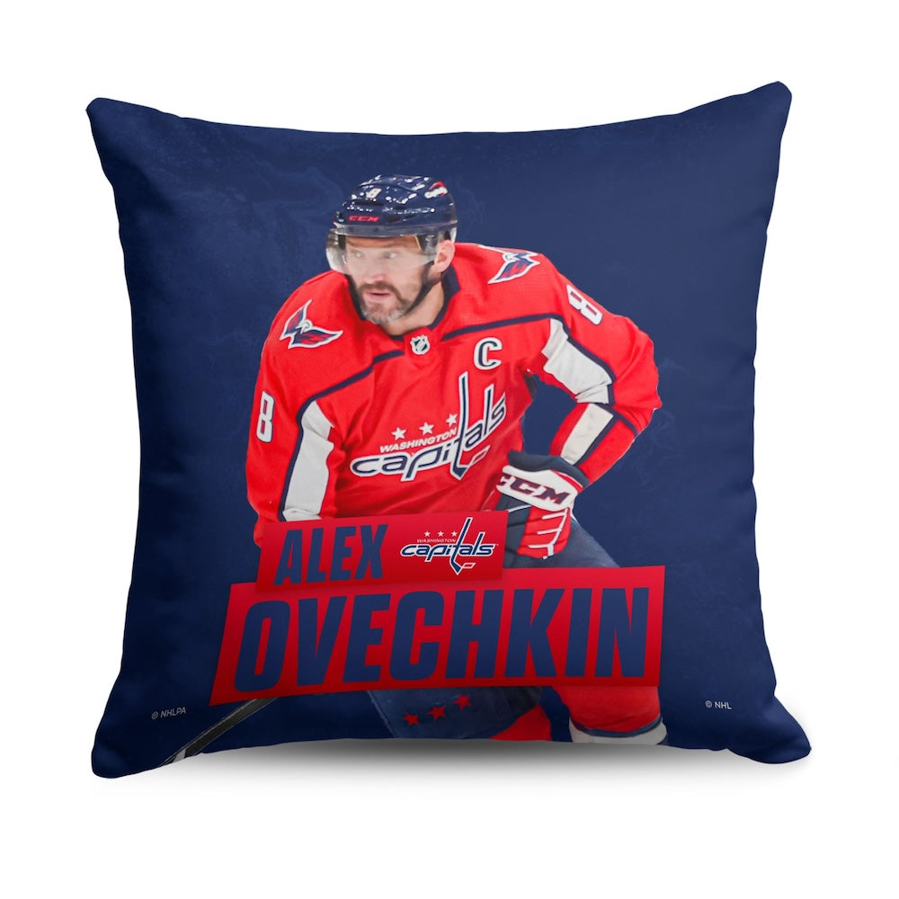 Washington Capitals Alex Ovechkin throw pillow