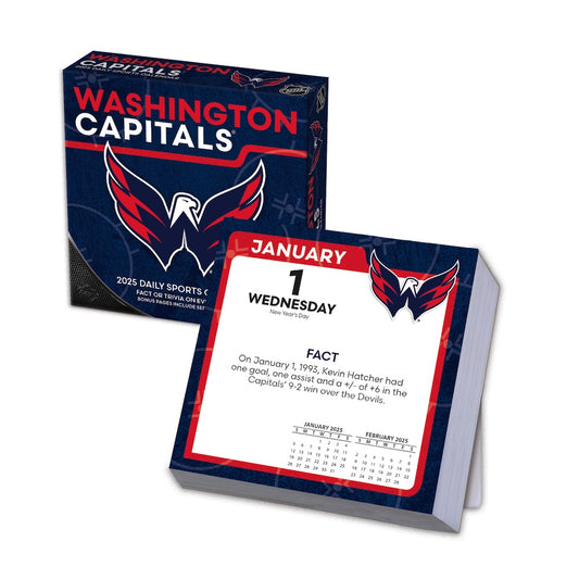 Washington Capitals 2025 Fact-A-Day Box Desk Calendar