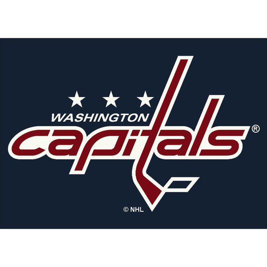 Washington Capitals distressed style area rug