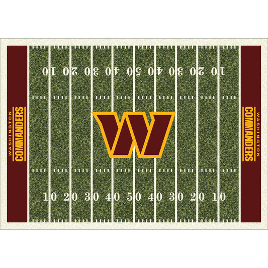 Washington Commanders home field style area rug