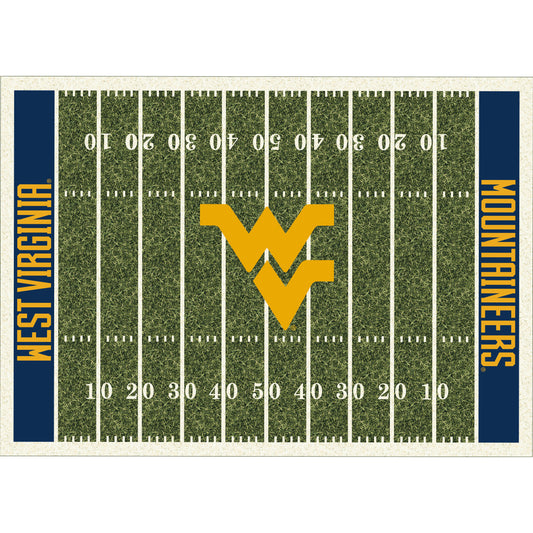 West Virginia Mountaineers home field style area rug