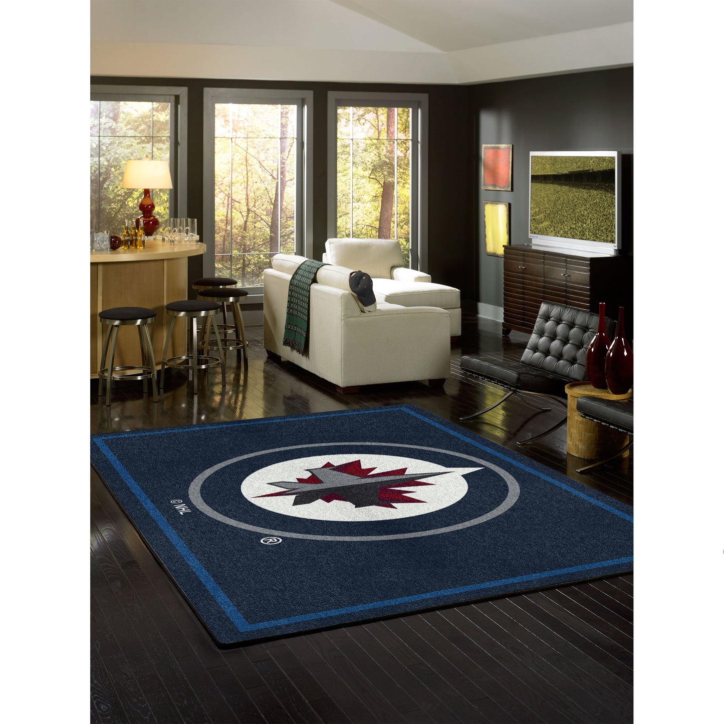 Winnipeg Jets spirit style area rug life