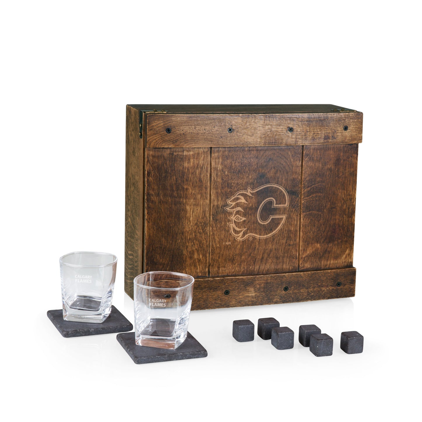 Calgary Flames - Whiskey Box Gift Set