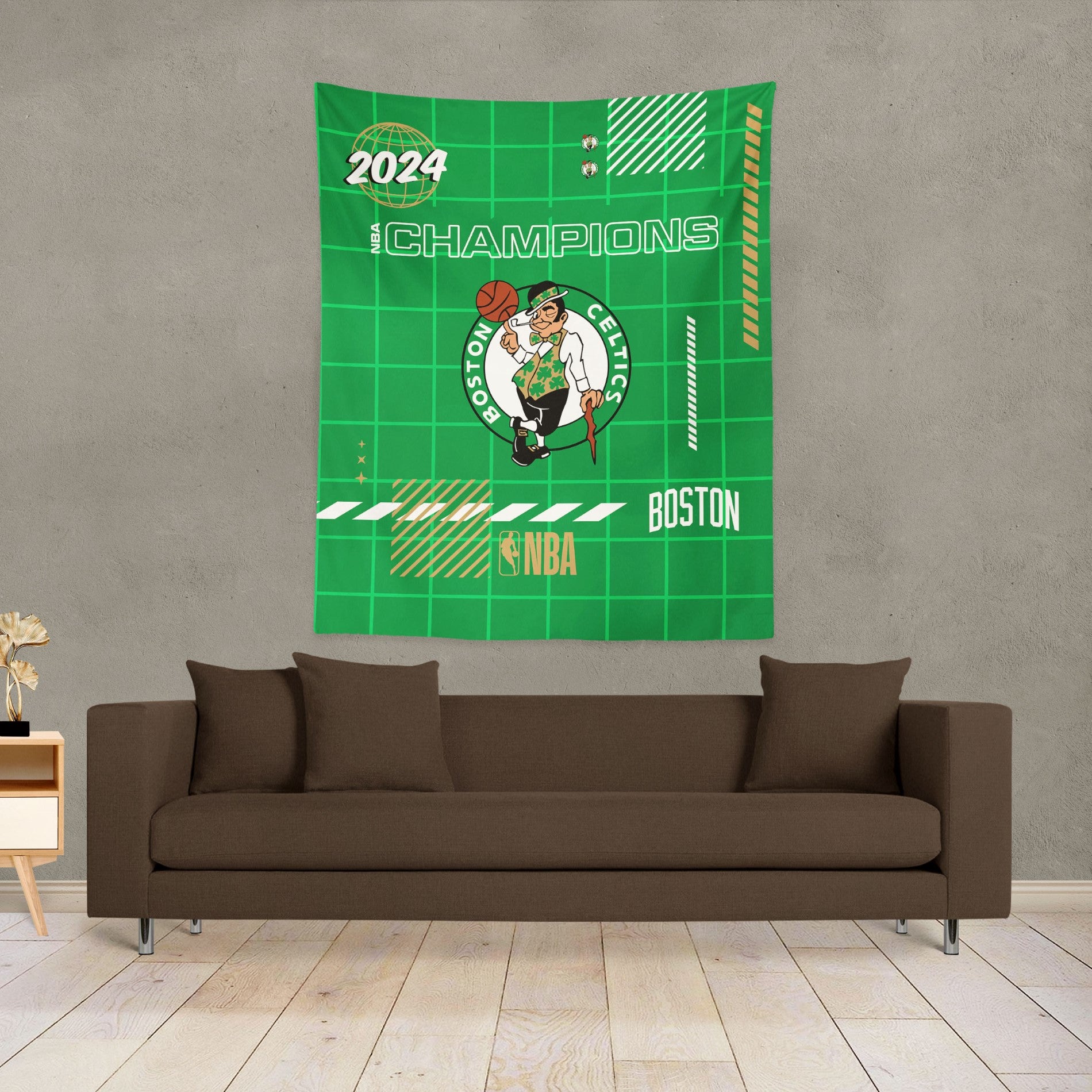 Boston Celtics NBA Champions wall hanging life