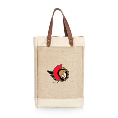 Ottawa Senators - Pinot Jute 2 Bottle Insulated Wine Bag