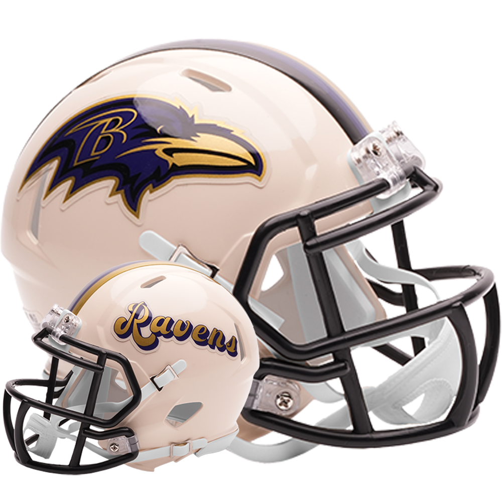 Baltimore Ravens Riddell Speed Mini Football Helmet retro officially licensed NFL collectible
